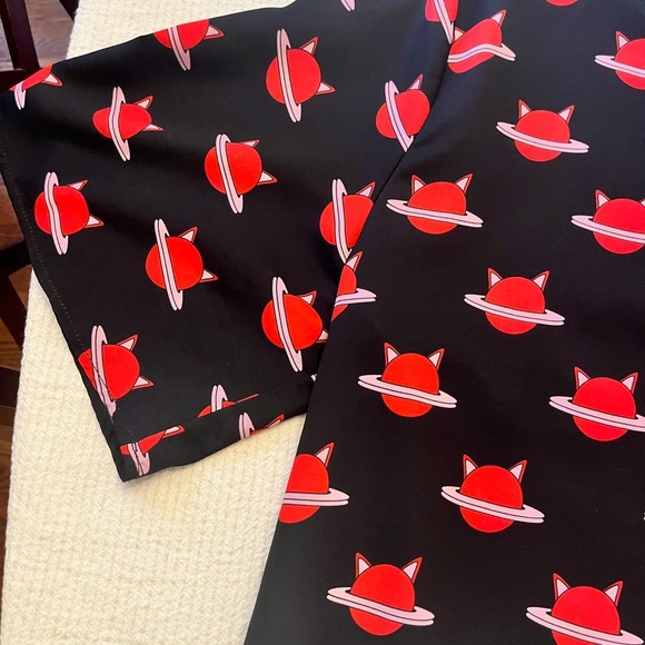 HAYLEY ELSAESSER Cropped Blouse Pop Print - Picture 3 of 5